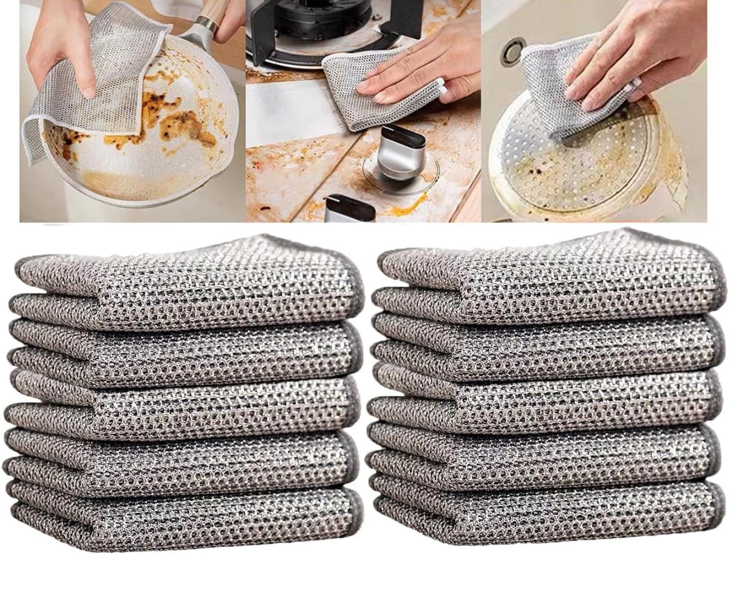 Set X5 Panos De Alambre Limpieza Cocina