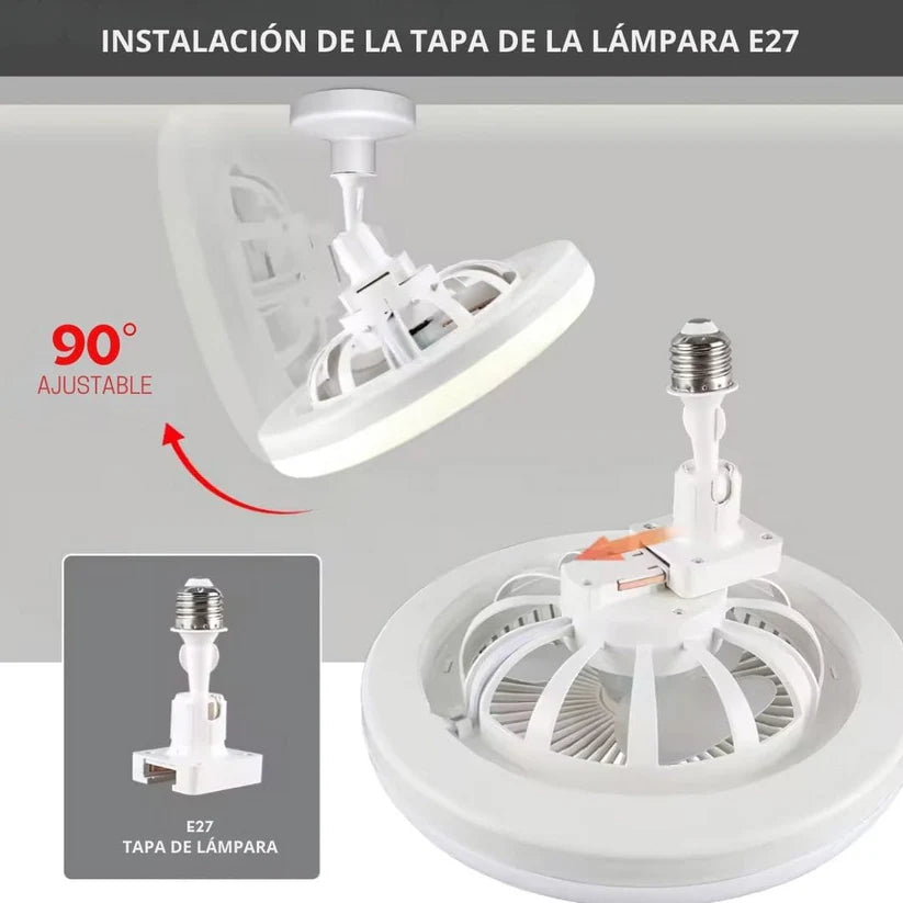 Ventilador De Techo Lampara Humificador