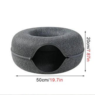 CatHome™: Cama dona para gatos | Descanso y diversión en un solo lugar