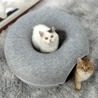 CatHome™: Cama dona para gatos | Descanso y diversión en un solo lugar