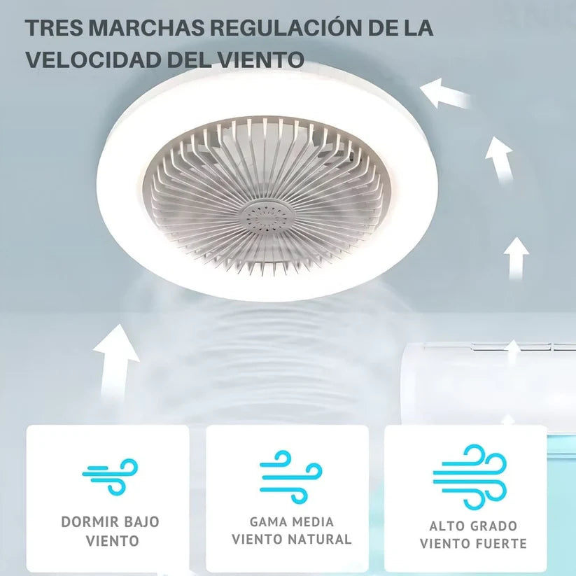 Ventilador De Techo Lampara Humificador
