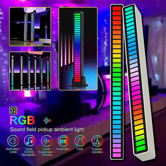 Barra De Luz LED RGB Rítmica Recargable
