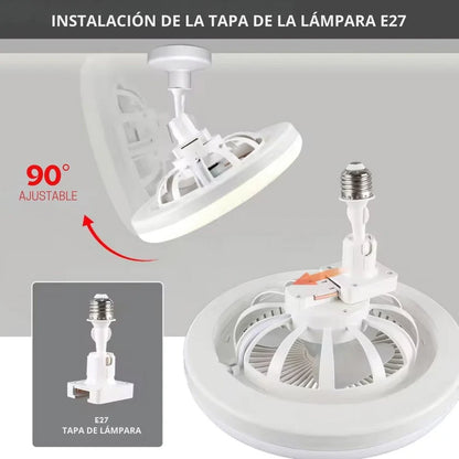 Ventilador De Techo Lampara Humificador