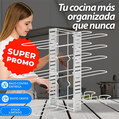 🍳 CookPro™ | Organizador de Ollas Sartes y Tapas