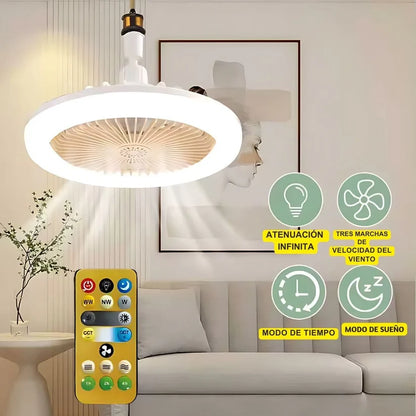 Ventilador De Techo Lampara Humificador