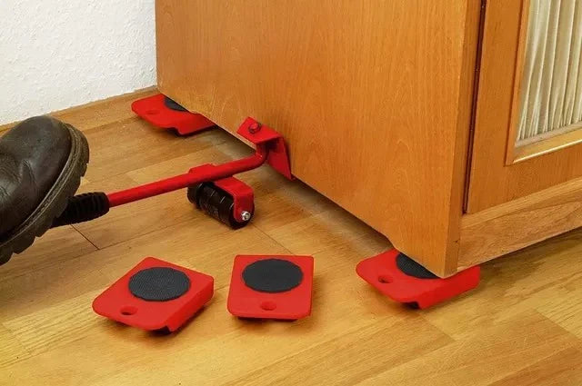 Deslizador de Muebles ( Juego 4 Bases con Ruedas + Levantador)