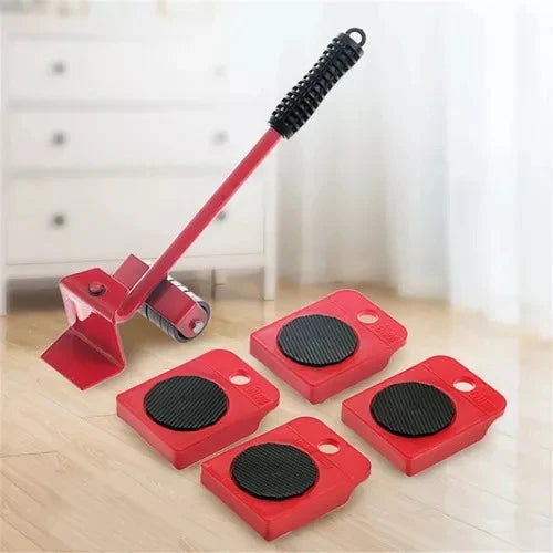 Deslizador de Muebles ( Juego 4 Bases con Ruedas + Levantador)